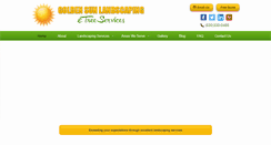 Desktop Screenshot of goldensunlandscapingsvc.com